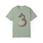 Dog & Coffee Brush stroke T-Shirt