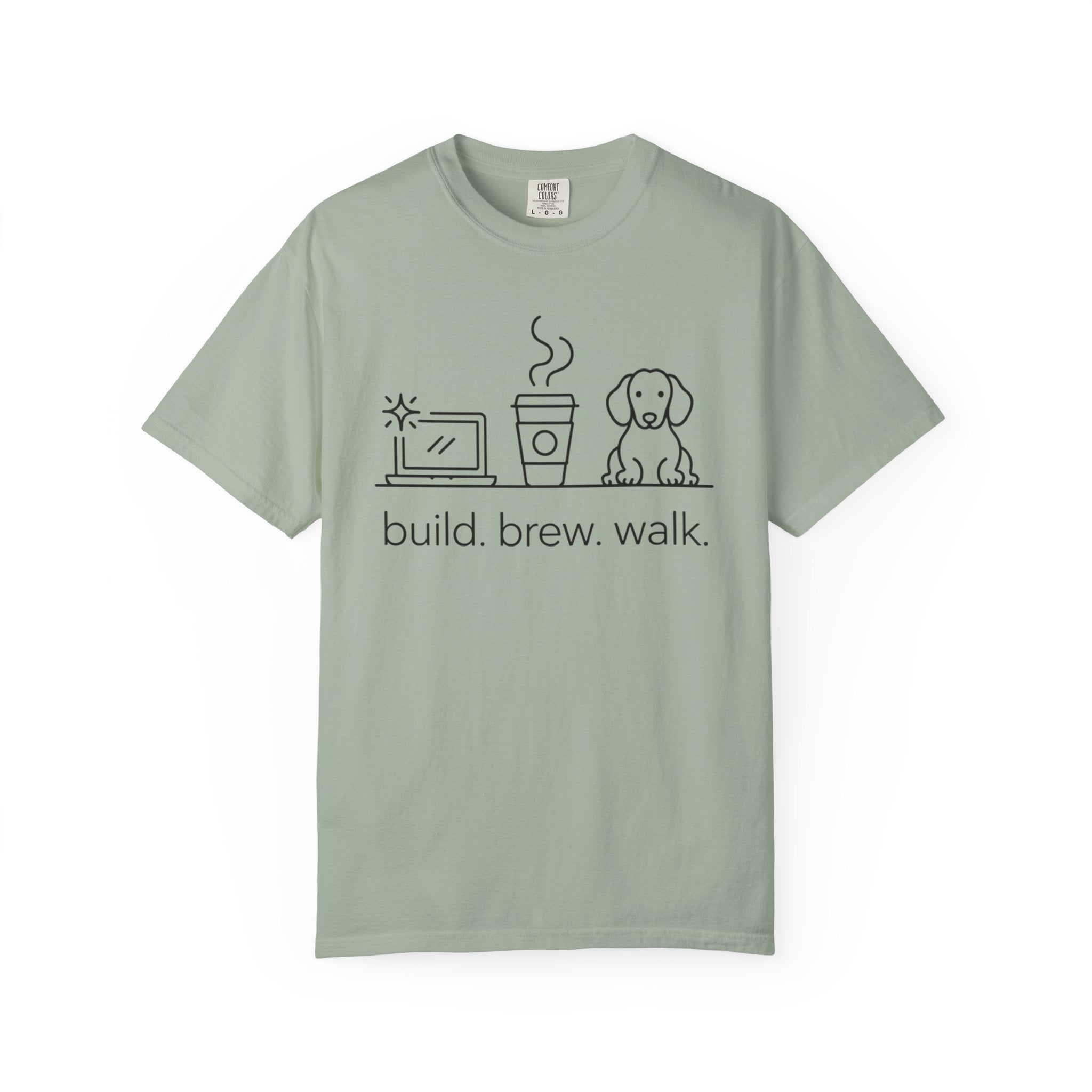build-brew-walk T-shirt
