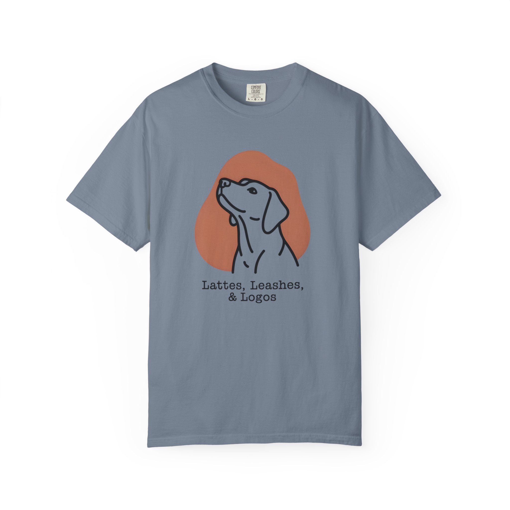 Lattes-leashes-logos T-Shirt