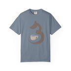 Dog & Coffee Brush stroke T-Shirt