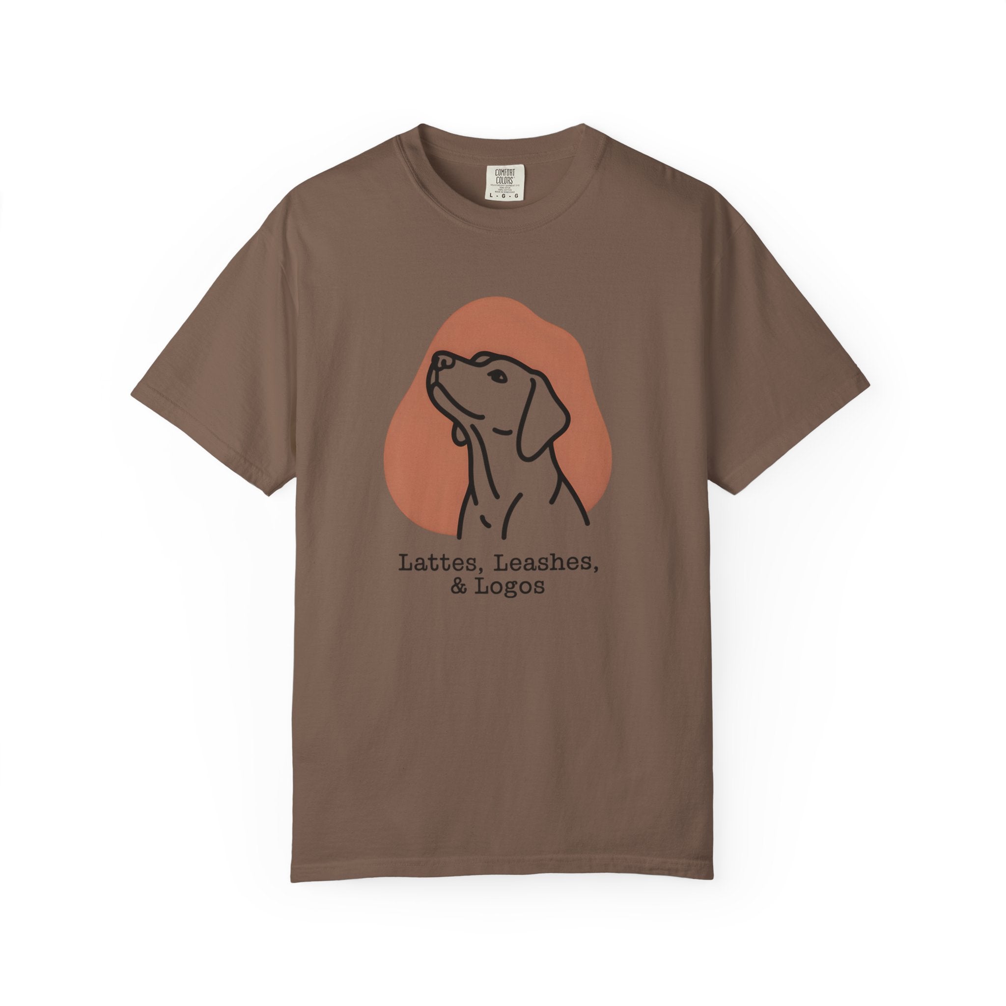 Lattes-leashes-logos T-Shirt