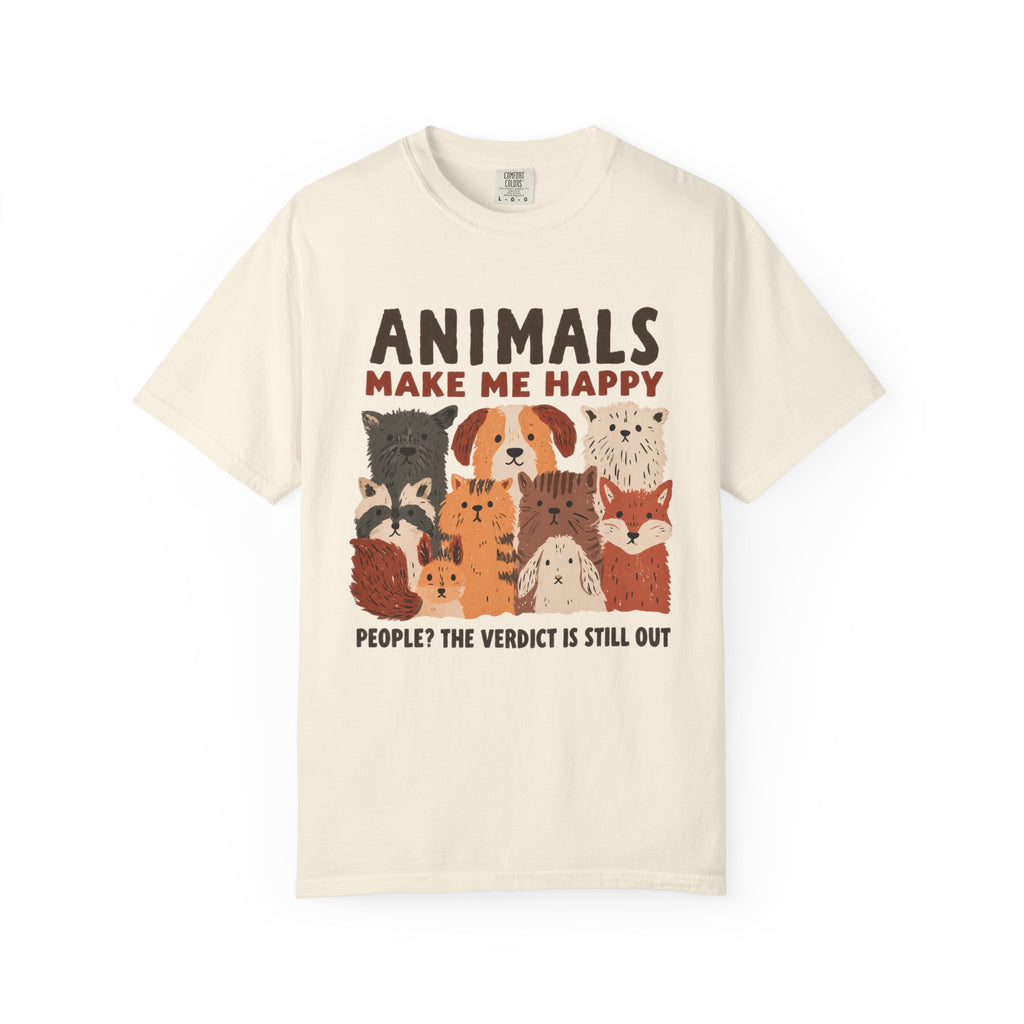 Animals Make Me Happy__end__ T-Shirt