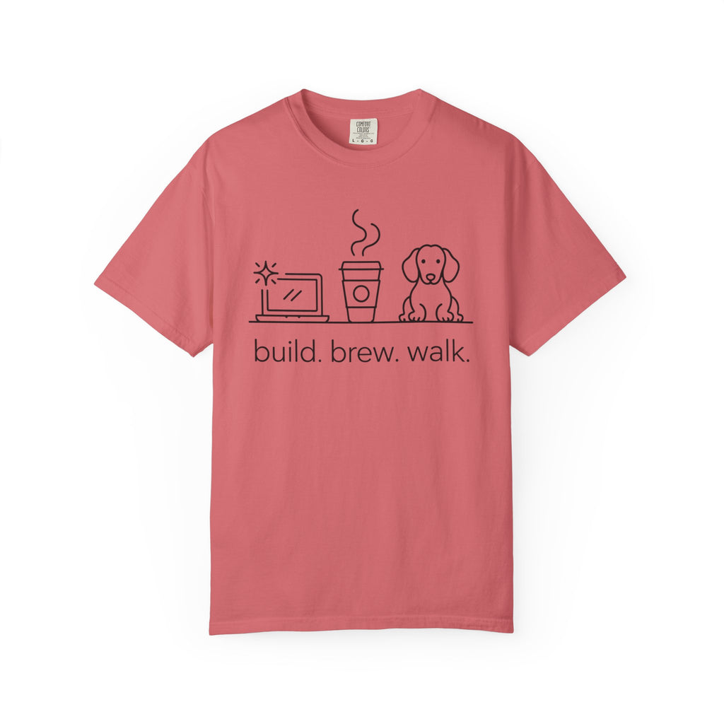 build-brew-walk T-shirt