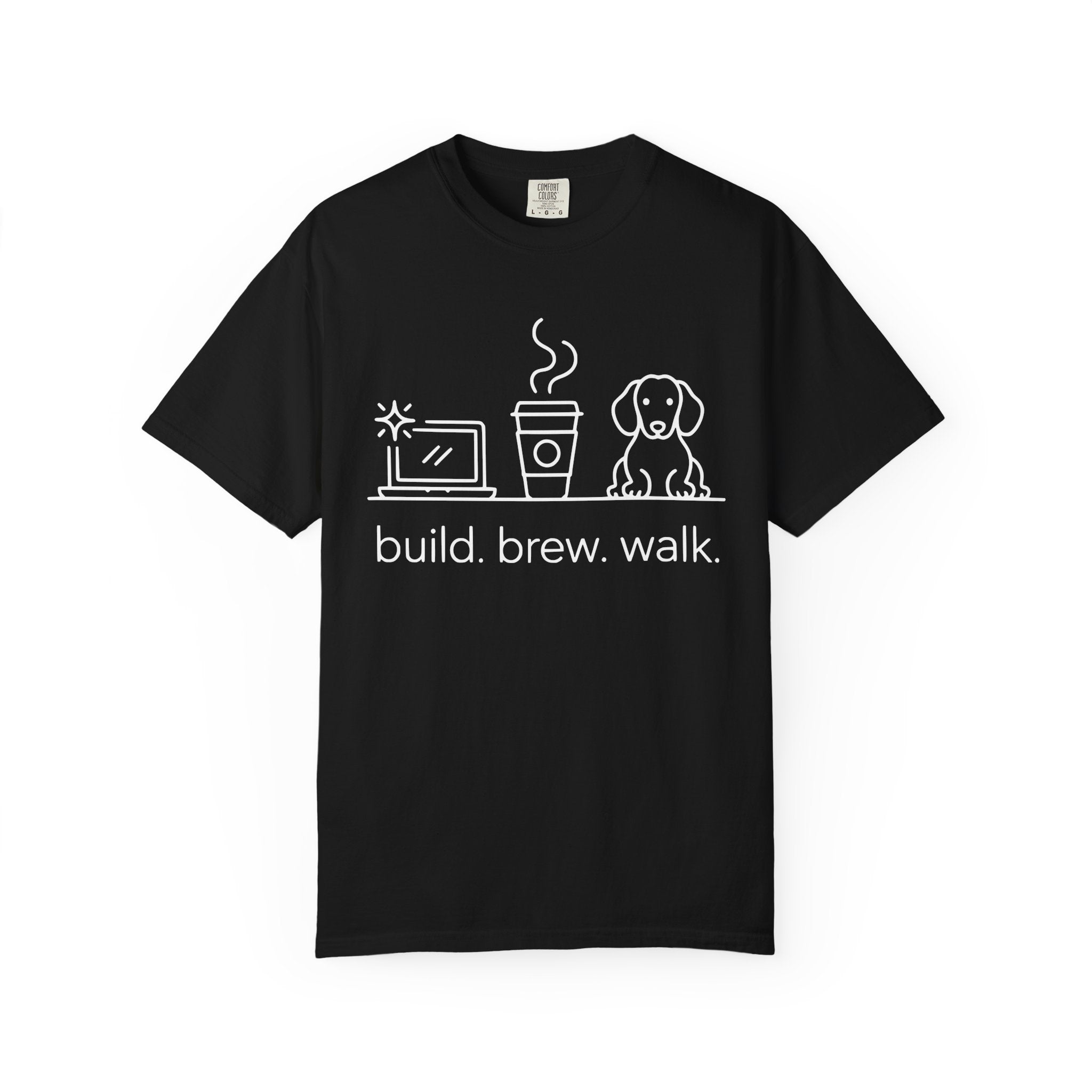 build-brew-walk T-shirt