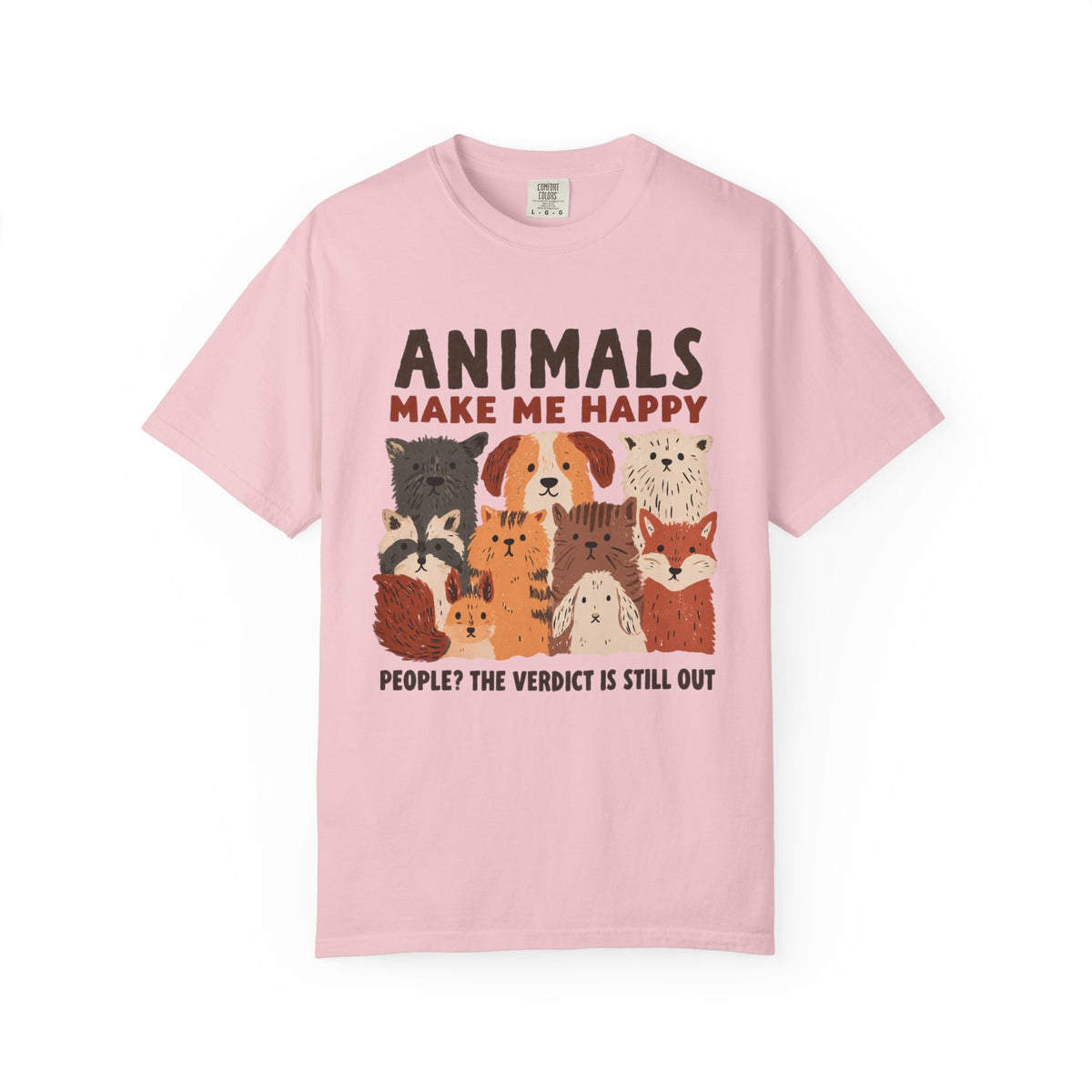 Animals Make Me Happy__end__ T-Shirt
