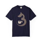 Dog & Coffee Brush stroke T-Shirt