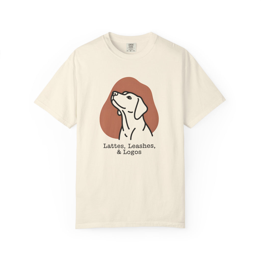 Lattes-leashes-logos T-Shirt
