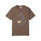 Dog & Coffee Brush stroke T-Shirt