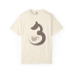 Dog & Coffee Brush stroke T-Shirt
