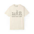 build-brew-walk T-shirt