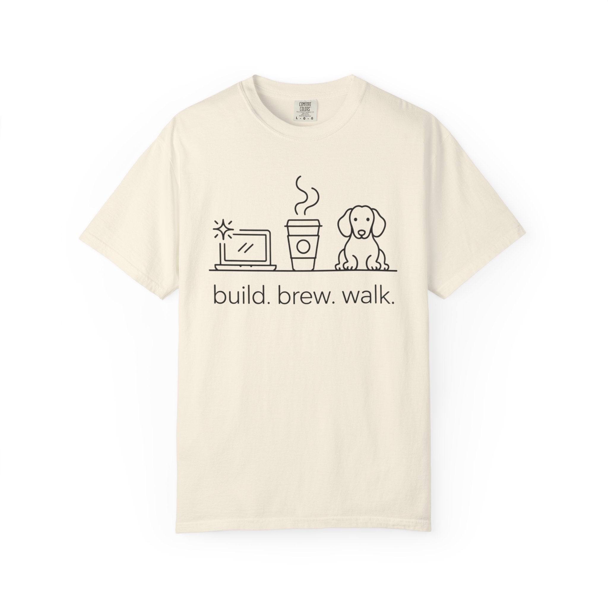 build-brew-walk T-shirt